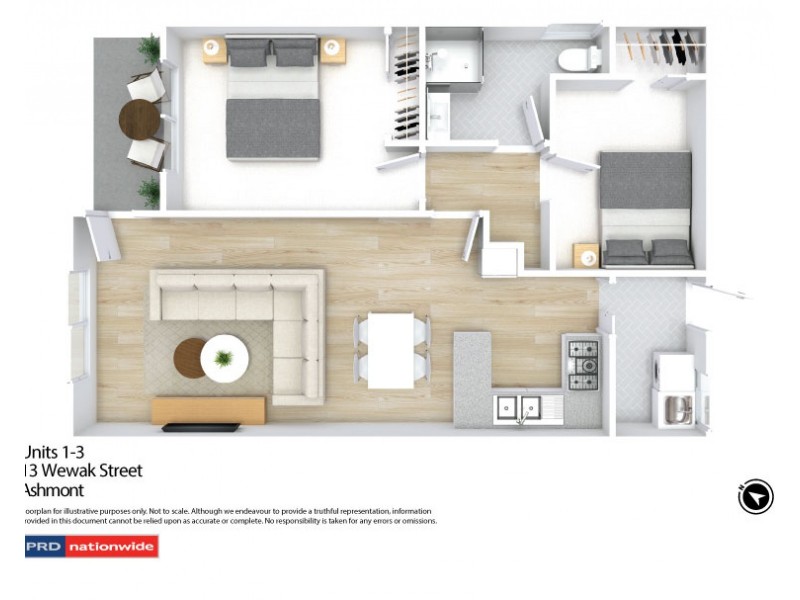 1/13 Wewak Street, Ashmont NSW 2650 Floorplan