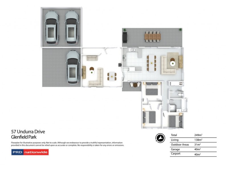 57 Undurra Drive, Glenfield Park NSW 2650 Floorplan