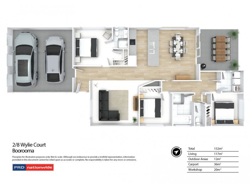 2/8 Wylie Court, Boorooma NSW 2650 Floorplan