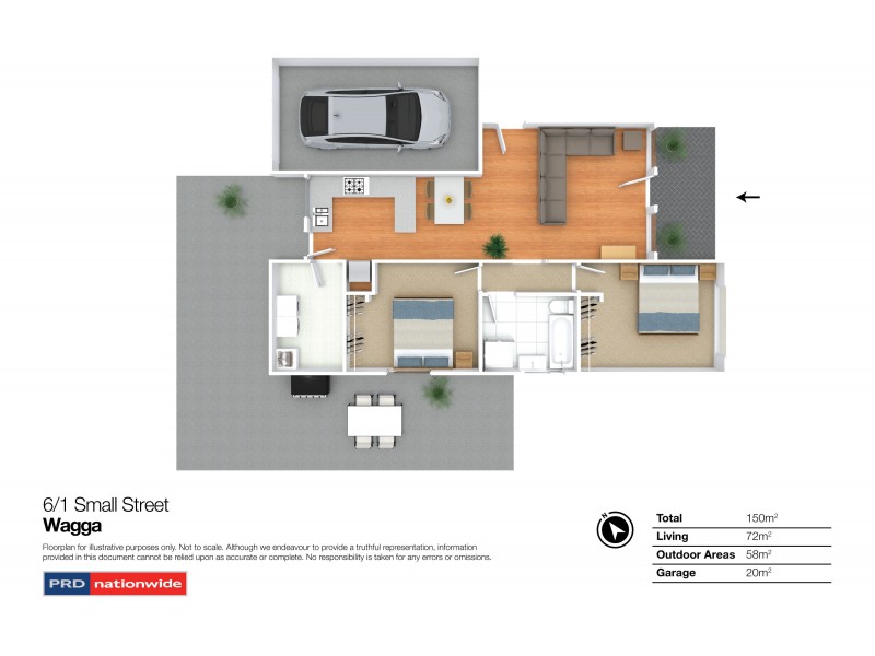 6/1 Small Street, Wagga Wagga NSW 2650 Floorplan
