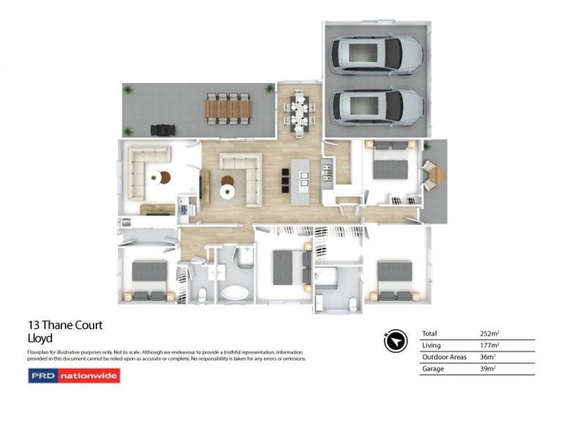 13 Thane Court, Lloyd NSW 2650 Floorplan