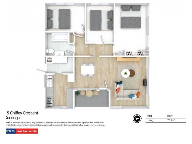 15 Chifley Crescent, Kooringal NSW 2650 Floorplan