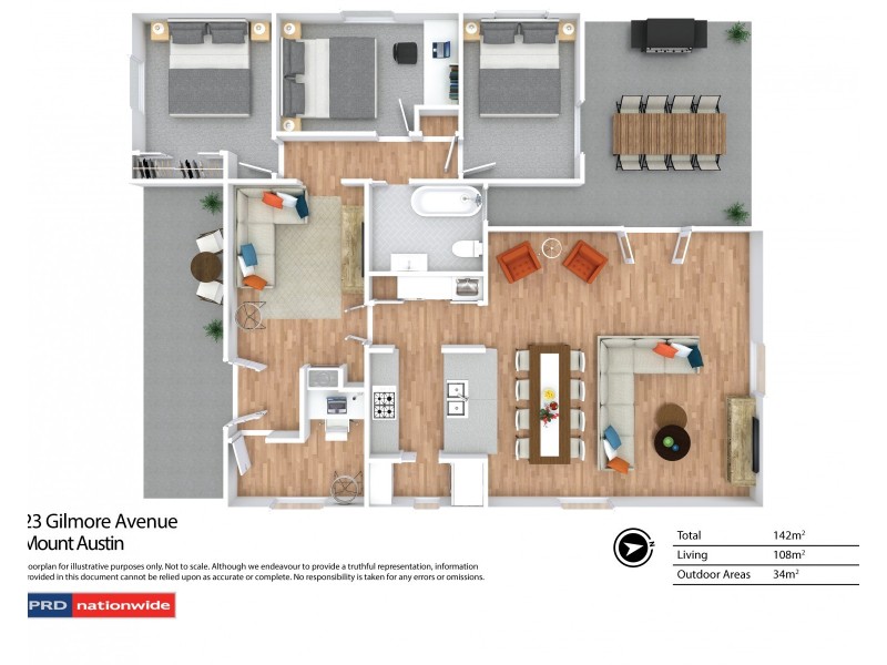 23 Gilmore Avenue, Mount Austin NSW 2650 Floorplan