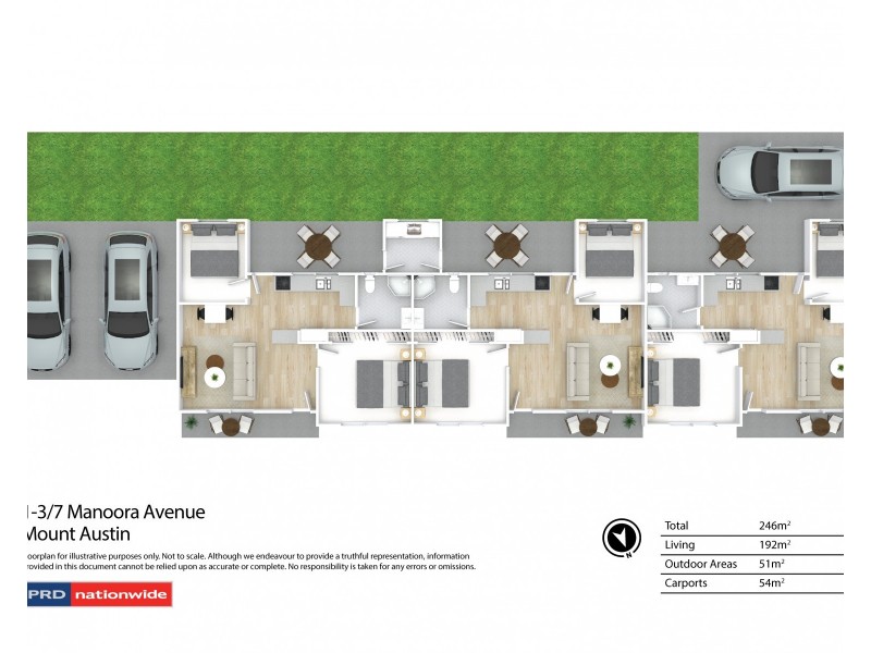 1-3/7 Manoora Avenue, Mount Austin NSW 2650 Floorplan