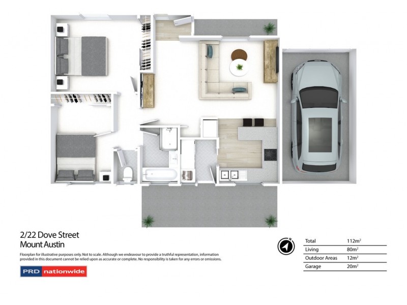 2/22 Dove Street, Mount Austin NSW 2650 Floorplan