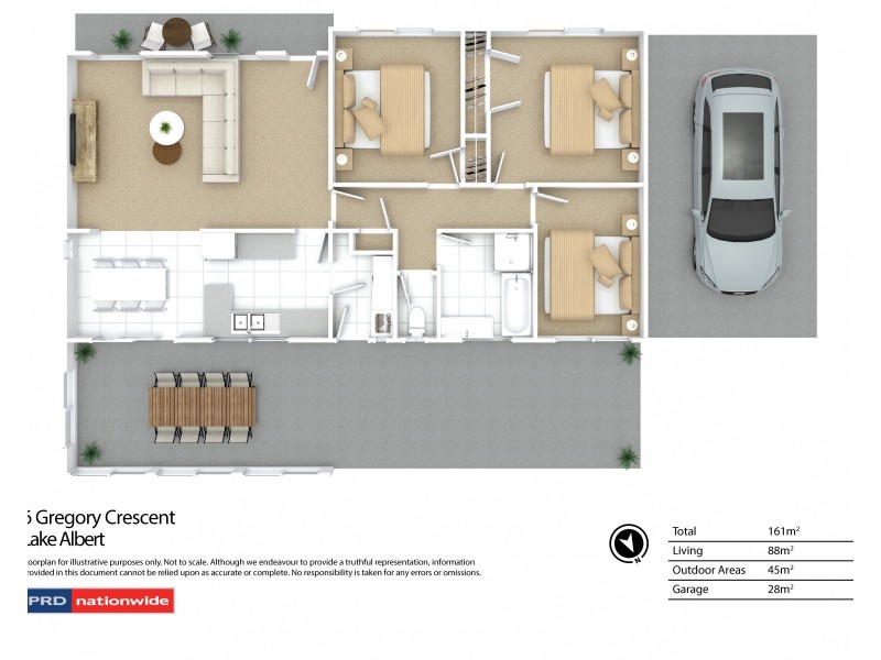 6 Gregory Crescent, Lake Albert NSW 2650 Floorplan