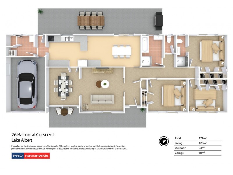 26 Balmoral Crescent, Lake Albert NSW 2650 Floorplan