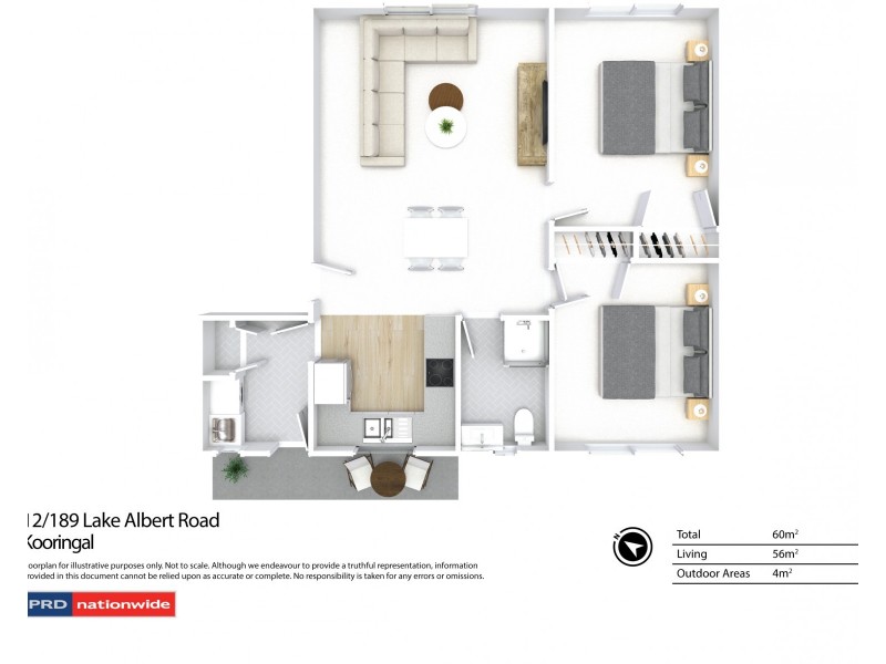 12/189 Lake Albert Road, Kooringal NSW 2650 Floorplan
