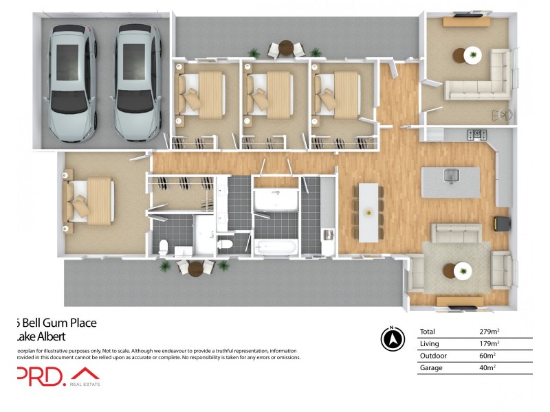 6 Bell Gum Place, Lake Albert NSW 2650 Floorplan