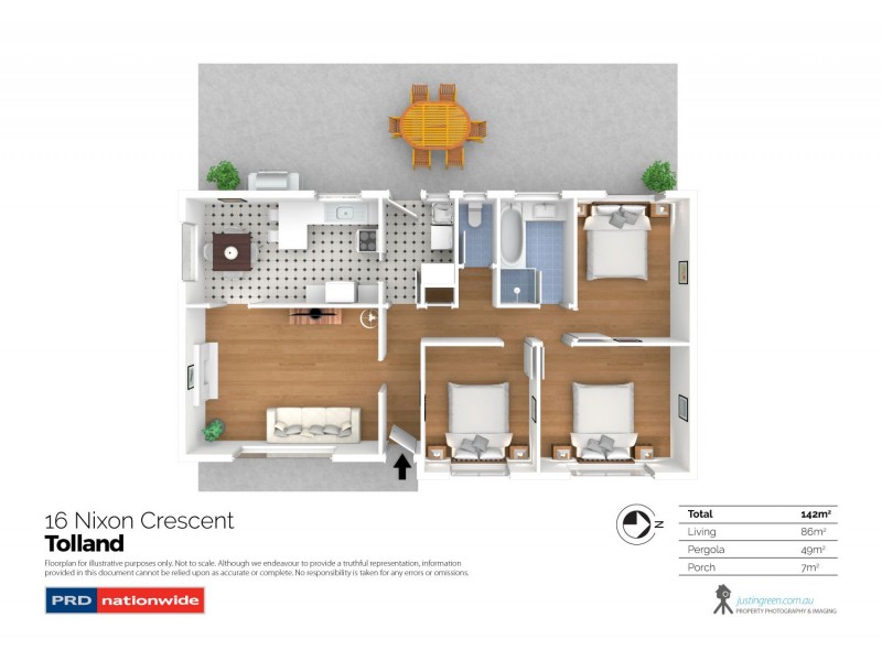 16 Nixon Crescent, Tolland NSW 2650 Floorplan