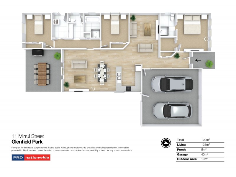 11 Mirrul Street, Glenfield Park NSW 2650 Floorplan
