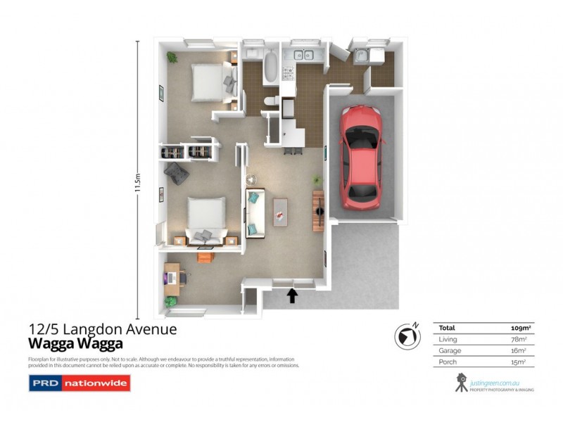 12/5 Langdon Avenue, Wagga Wagga NSW 2650 Floorplan