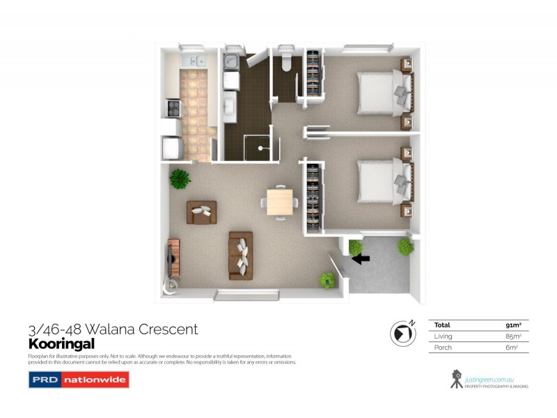 3/46-48 Walana Crescent, Kooringal NSW 2650 Floorplan