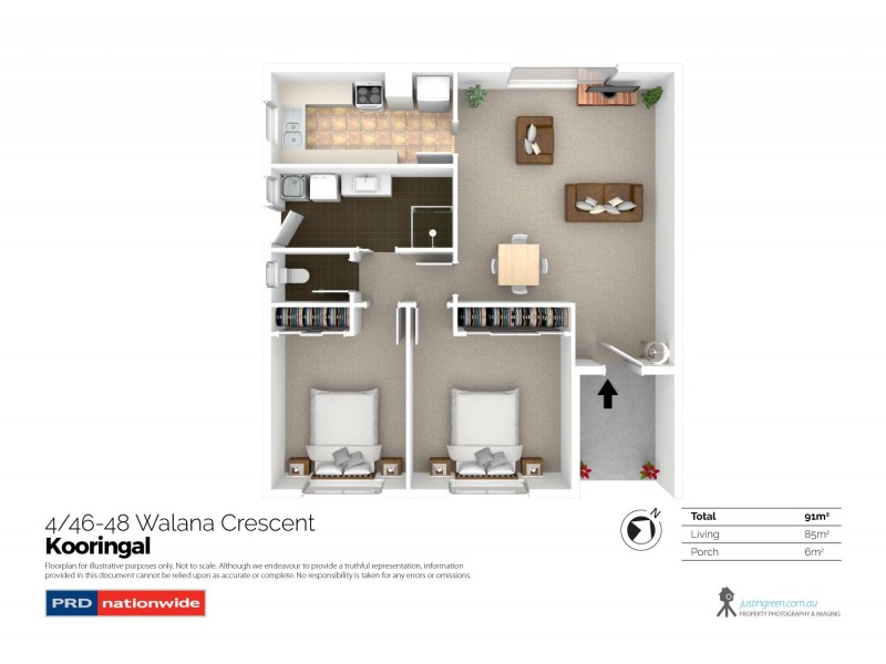 4/46-48 Walana Crescent, Kooringal NSW 2650 Floorplan