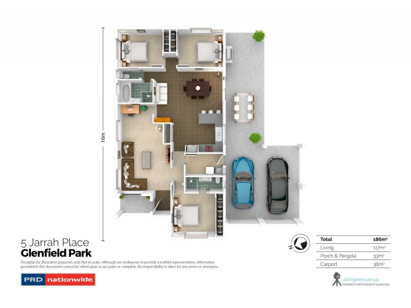 5 Jarrah Place, Glenfield Park NSW 2650 Floorplan