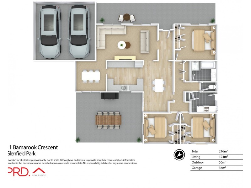 11 Bamarook Crescent, Glenfield Park NSW 2650 Floorplan