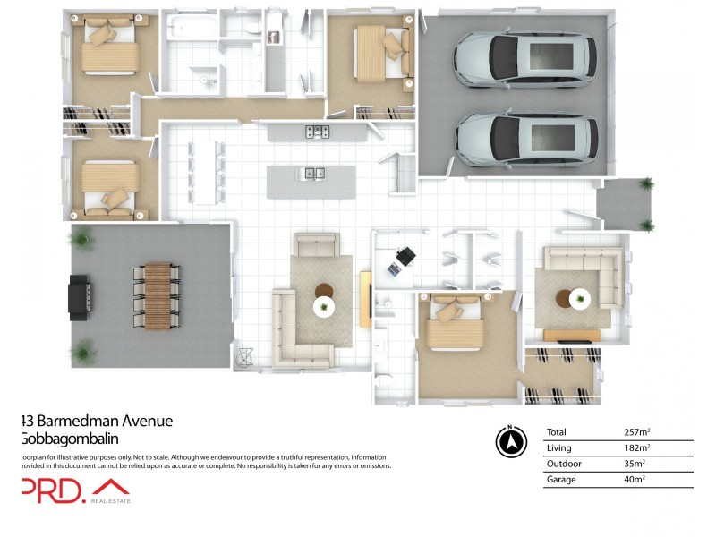 43 Barmedman Avenue, Gobbagombalin NSW 2650 Floorplan