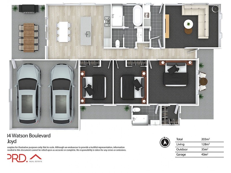 34 Watson Boulevard, Lloyd NSW 2650 Floorplan