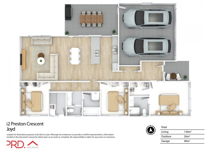 52 Preston Crescent, Lloyd NSW 2650 Floorplan
