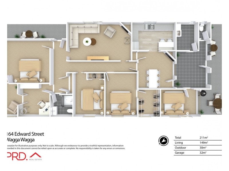 164 Edward Street, Wagga Wagga NSW 2650 Floorplan