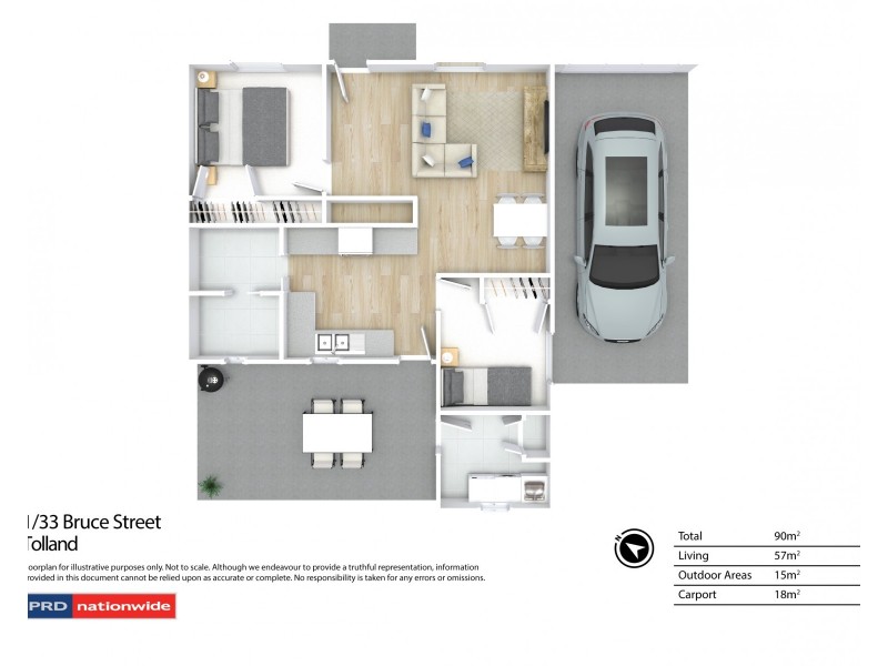 1/33 Bruce Street, Tolland NSW 2650 Floorplan
