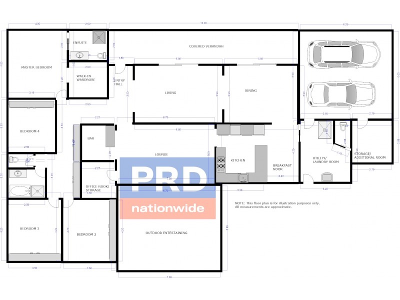10 Hillside Drive, Fairy Hill NSW 2470 Floorplan