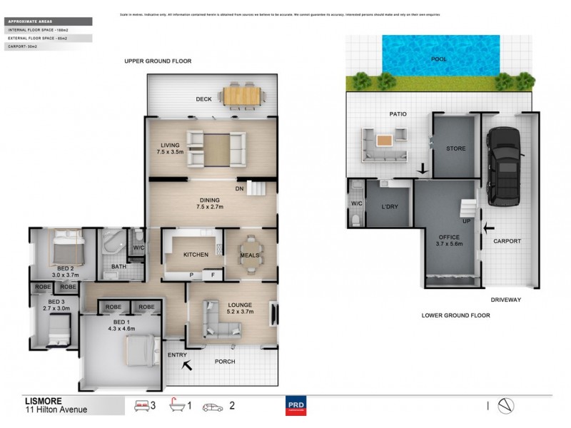 11 Hilton Avenue, Lismore NSW 2480 Floorplan