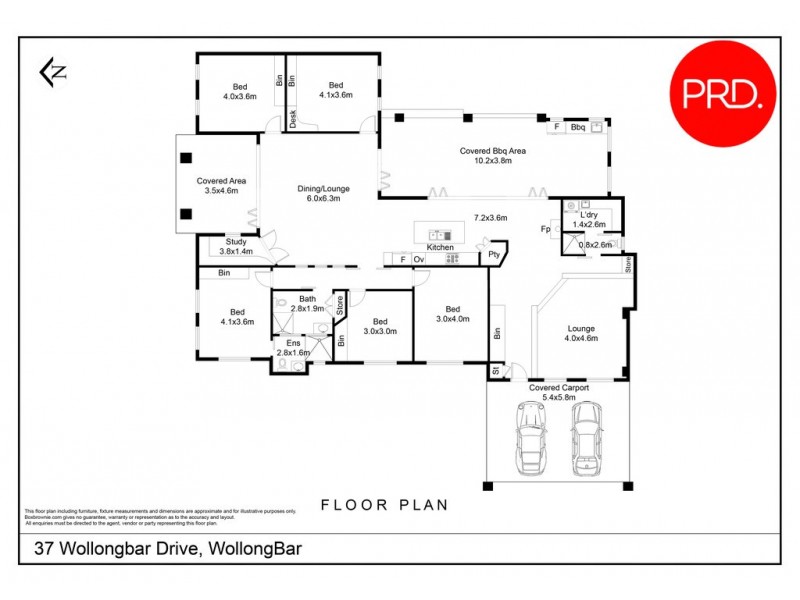 37 Wollongbar Drive, Wollongbar NSW 2477 Floorplan