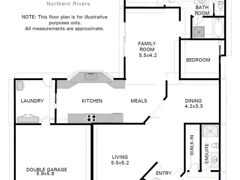 13 Dunromin Drive, Modanville NSW 2480 Floorplan
