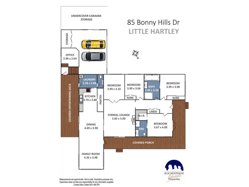 85 Bonny Hills Drive, Little Hartley NSW 2790 Floorplan