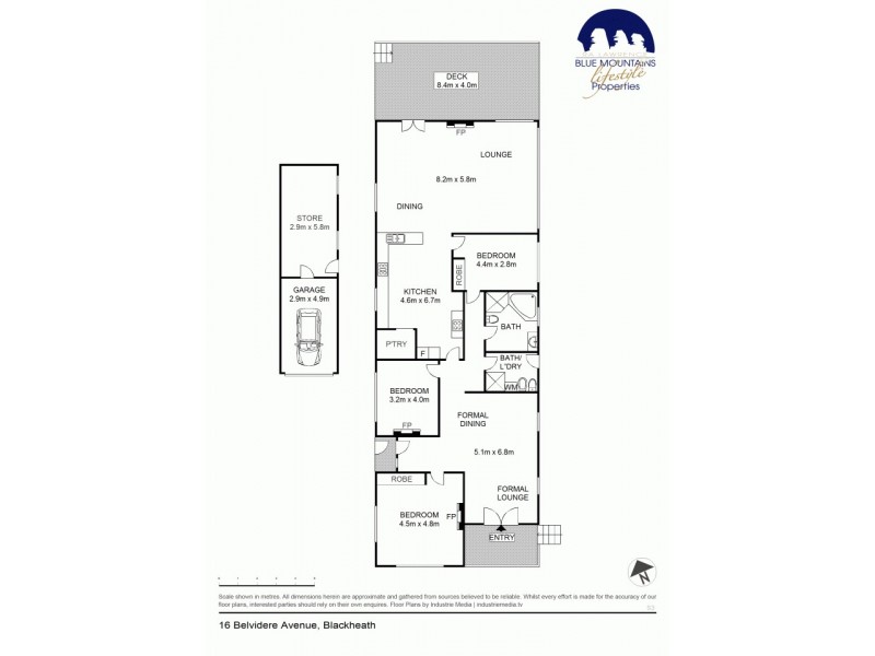 16 Belvidere Avenue, Blackheath NSW 2785 Floorplan
