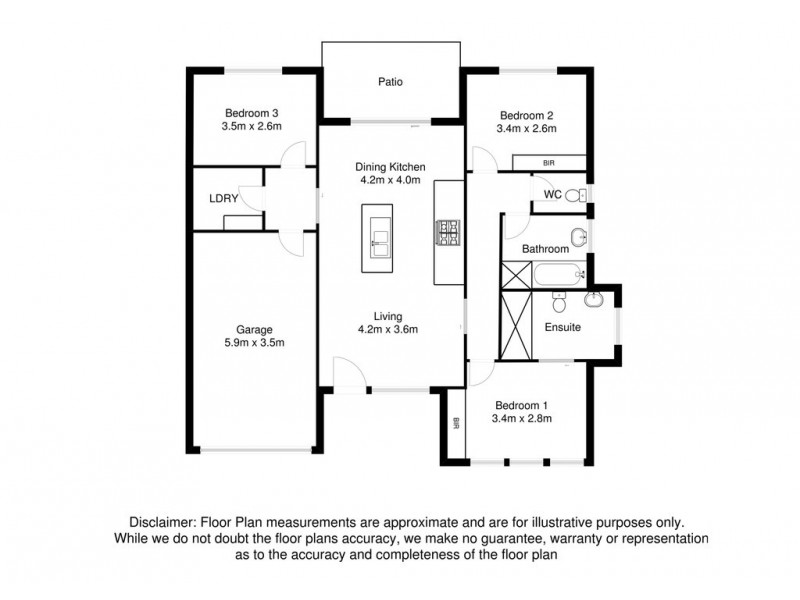 2 Megan Place, Mount Gambier SA 5290 Floorplan