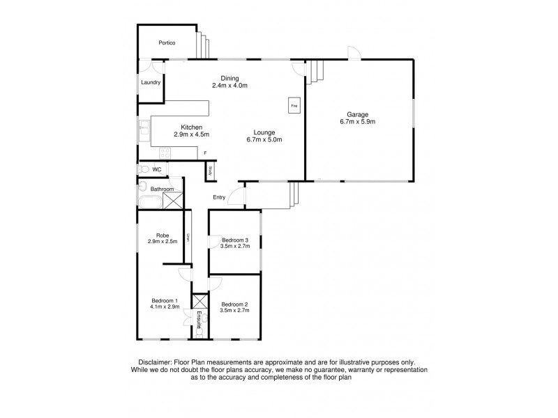 6 Tweed Crescent, Mount Gambier SA 5290 Floorplan