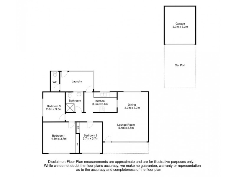 19 Birdwood Avenue, Mount Gambier SA 5290 Floorplan