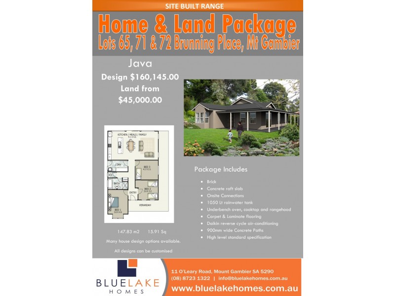 Lot 65 Bruning Place, Mount Gambier SA 5290