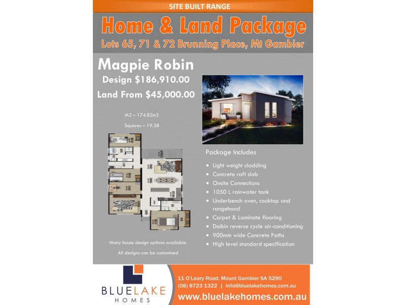 Lot 65 Bruning Place, Mount Gambier SA 5290