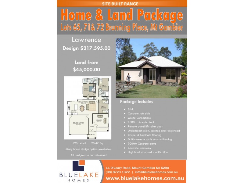 Lot 71 Bruning Place, Mount Gambier SA 5290