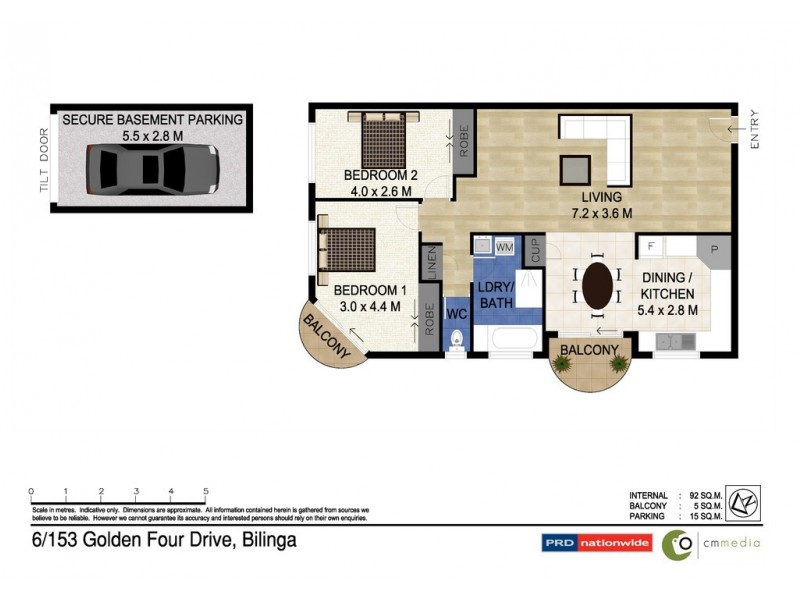 6/153 Golden Four Drive, Bilinga QLD 4225 Floorplan