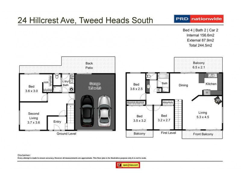 24 Hillcrest Ave, Tweed Heads South NSW 2486 Floorplan