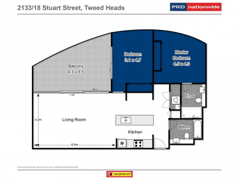 2133/18 Stuart Street, Tweed Heads NSW 2485 Floorplan