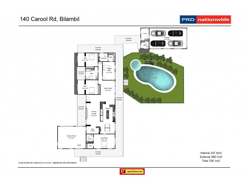 140 Carool Road, Bilambil NSW 2486 Floorplan