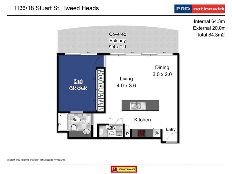 1136/14-22 Stuart Street, Tweed Heads NSW 2485 Floorplan