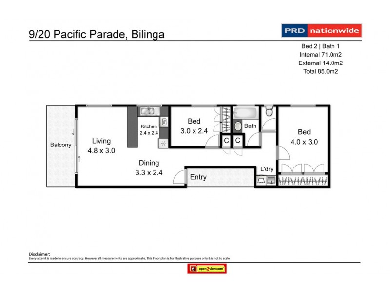 9/20 Pacific Parade, Bilinga QLD 4225 Floorplan