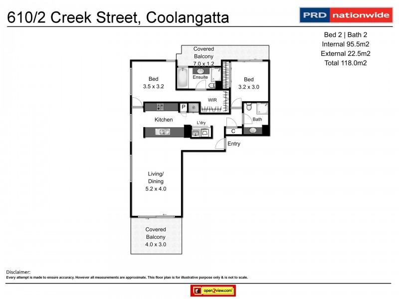 610/2 Creek St, Coolangatta QLD 4225 Floorplan
