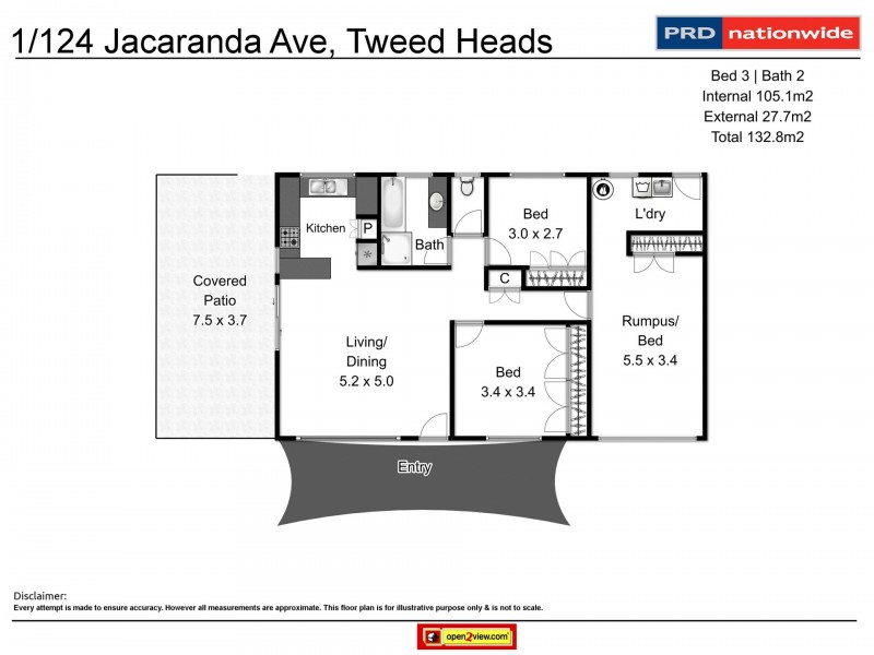 1and2/124 Jacaranda Avenue, Tweed Heads West NSW 2485