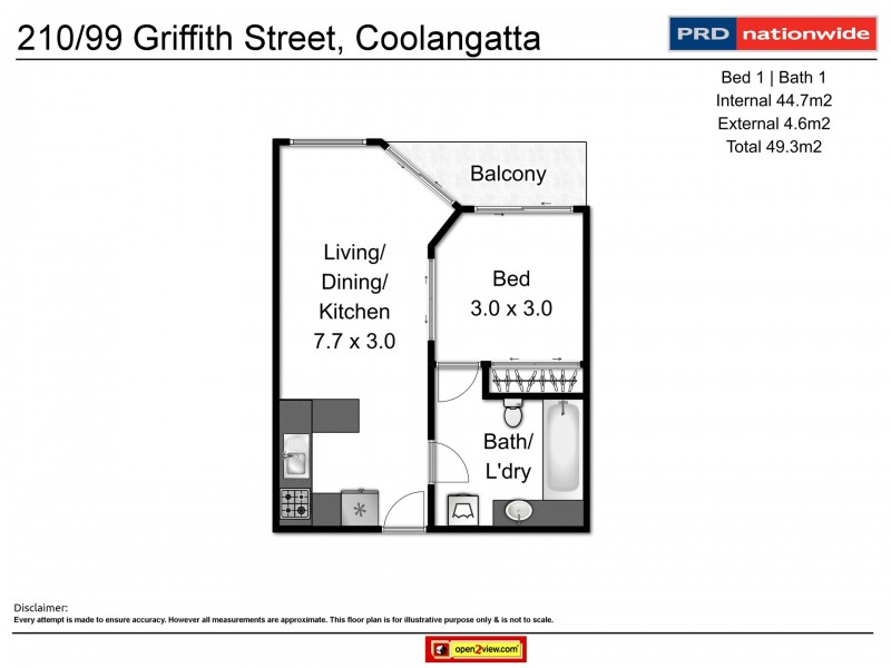 210/99 Griffith Street, Coolangatta QLD 4225 Floorplan
