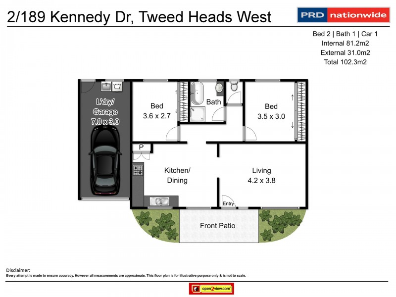 2/189 Kennedy Drive, Tweed Heads West NSW 2485 Floorplan