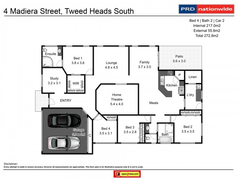 4 Madiera Street, Tweed Heads South NSW 2486 Floorplan