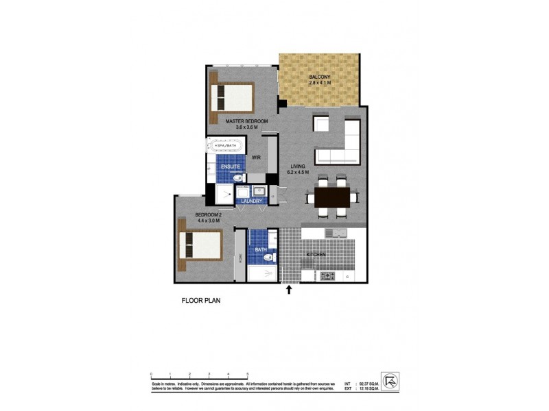 609/2 Creek Street, Coolangatta QLD 4225 Floorplan