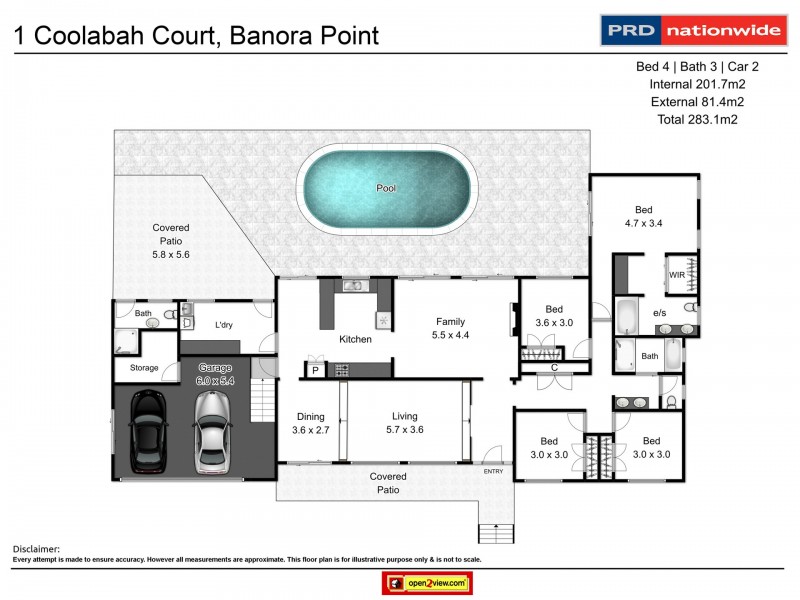 1 Coolabah Court, Banora Point NSW 2486 Floorplan